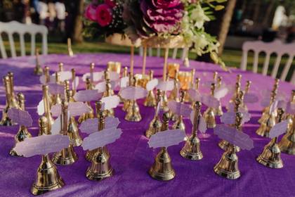Tablescape and Signage — Wedding decor — Planet Hollywood